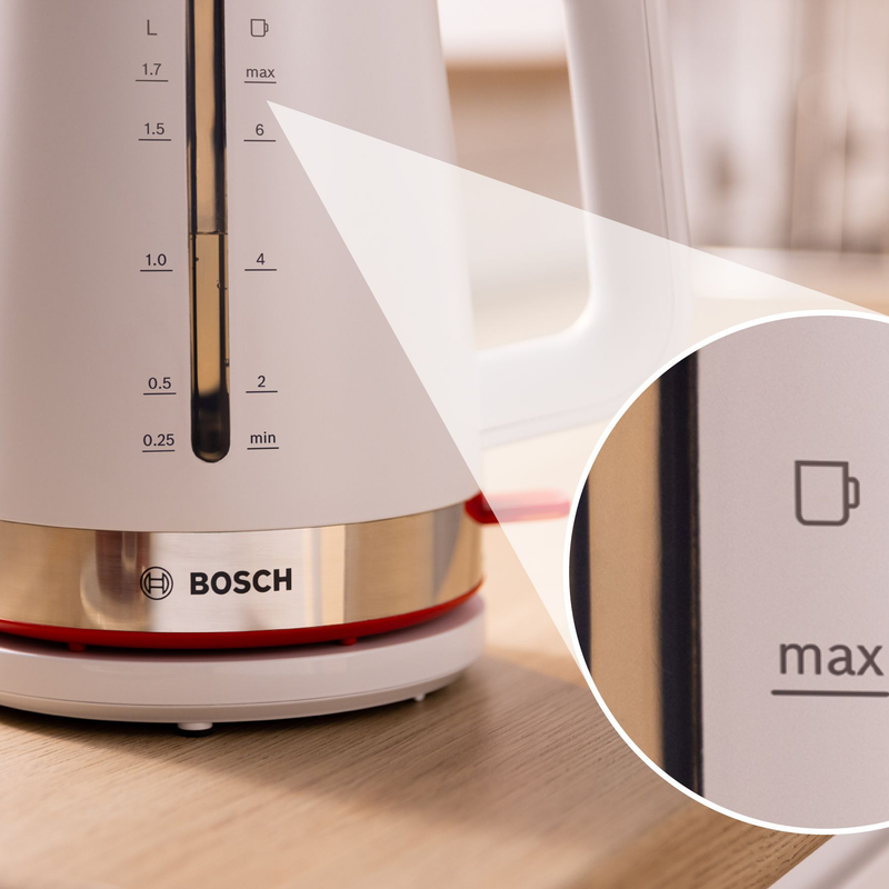 Bosch MyMoment TWK4M221 elkedel hvid & st?l 1,7 liter - Image 7