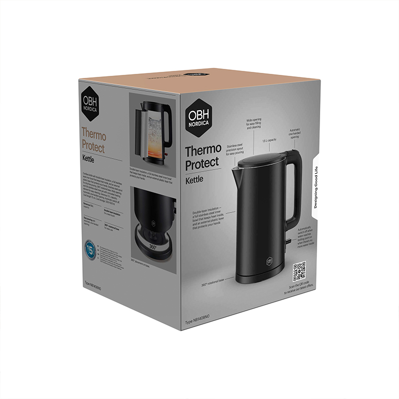 OBH Nordica Thermo Protect elkedel sort 1,5 liter - Image 10