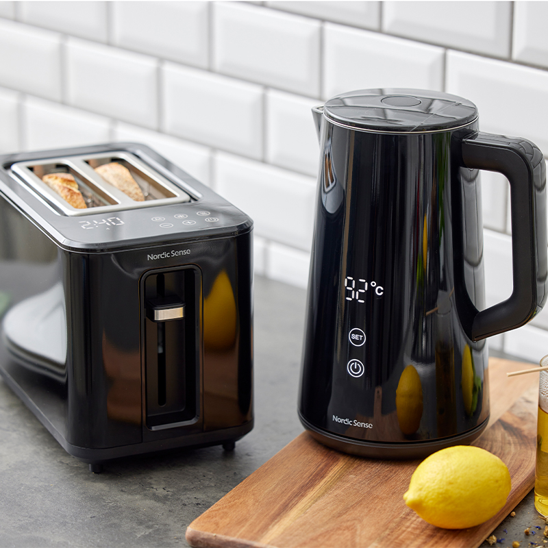 Nordic Sense digital elkedel sort 1,5 liter 1800W - Image 3