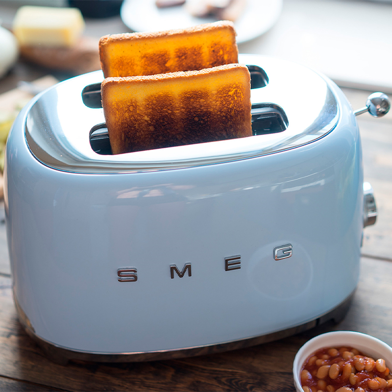 Smeg TSF01PBEU br?drister pastelbl? 2 skiver 950 watt - Image 6