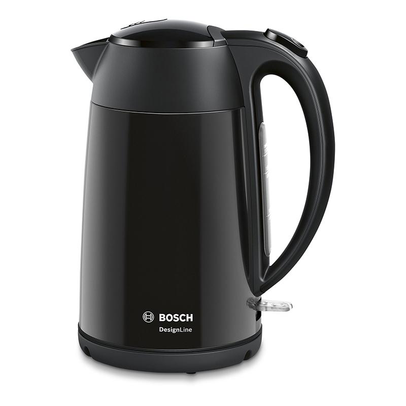 Bosch Designline TWK3P423 elkedel sort 1,7 liter - Image 1