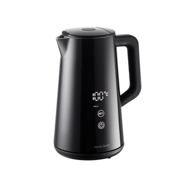 Nordic Sense digital elkedel sort 1,5 liter 1800W