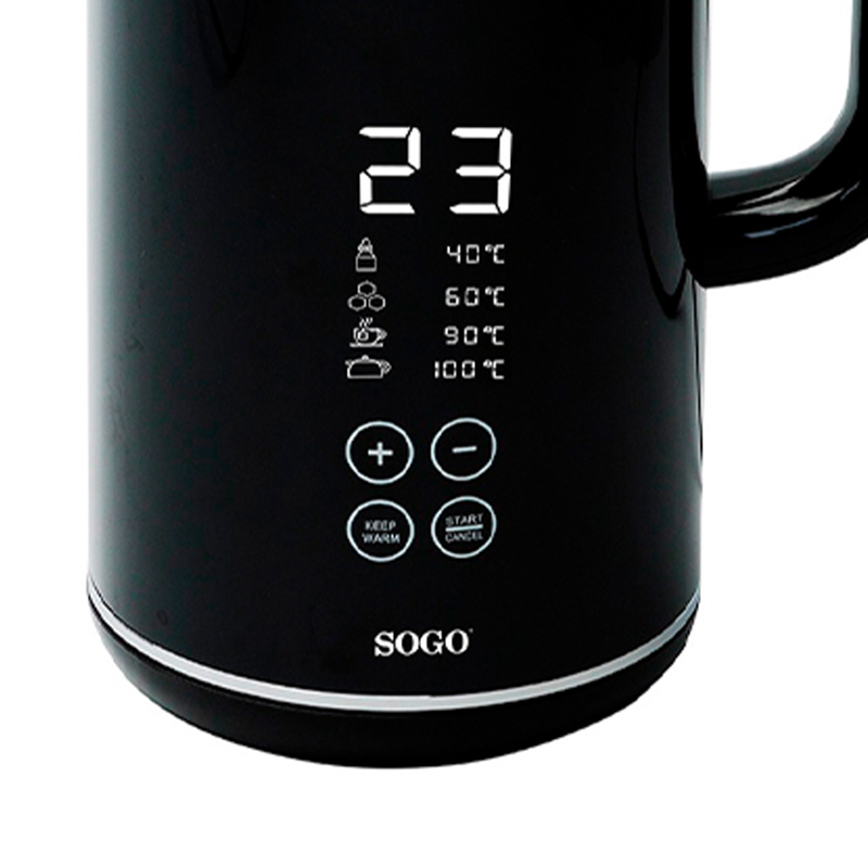 Sogo Digital Elkedel Sort 1,7 Liter - Image 2