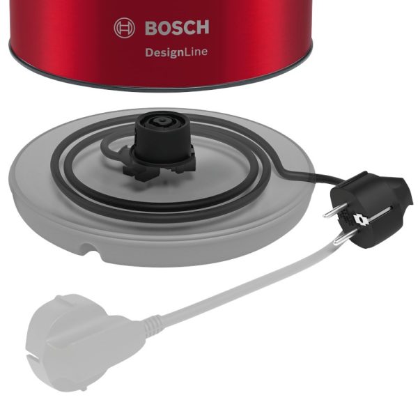 Bosch Designline TWK3P424 elkedel r?d 1,7 liter - Image 3