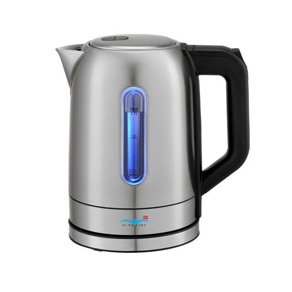ALBA elkedel Led B?rstet St?l 1,7 Liter