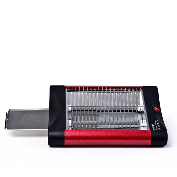 Sogo 4-slice flad br?drister r?d/sort 600 watt - Image 2