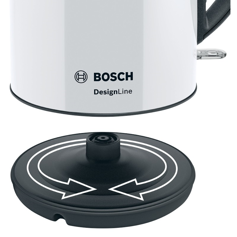 Bosch DesignLine MC812W501 elkedel hvid 1,7 liter 2400 Watt - Image 4