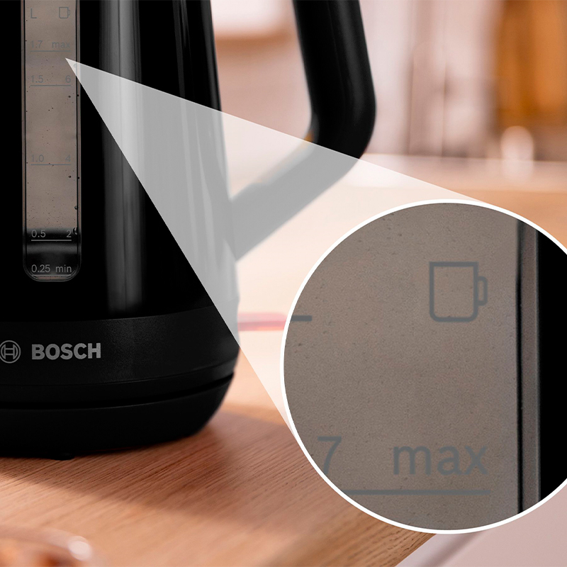 Bosch MyMoment TWK1M123 elkedel sort 1,7 liter - Image 3