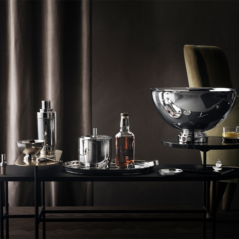 Georg Jensen Manhattan isspand med tang st?l - Image 4